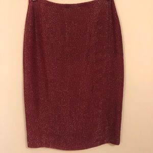 H Halston beaded pencil skirt in GREAT SHAPE